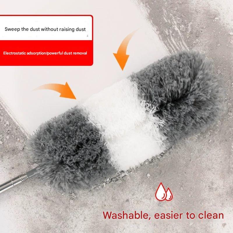 Dépoussiérage sans escabeau brosse extensible