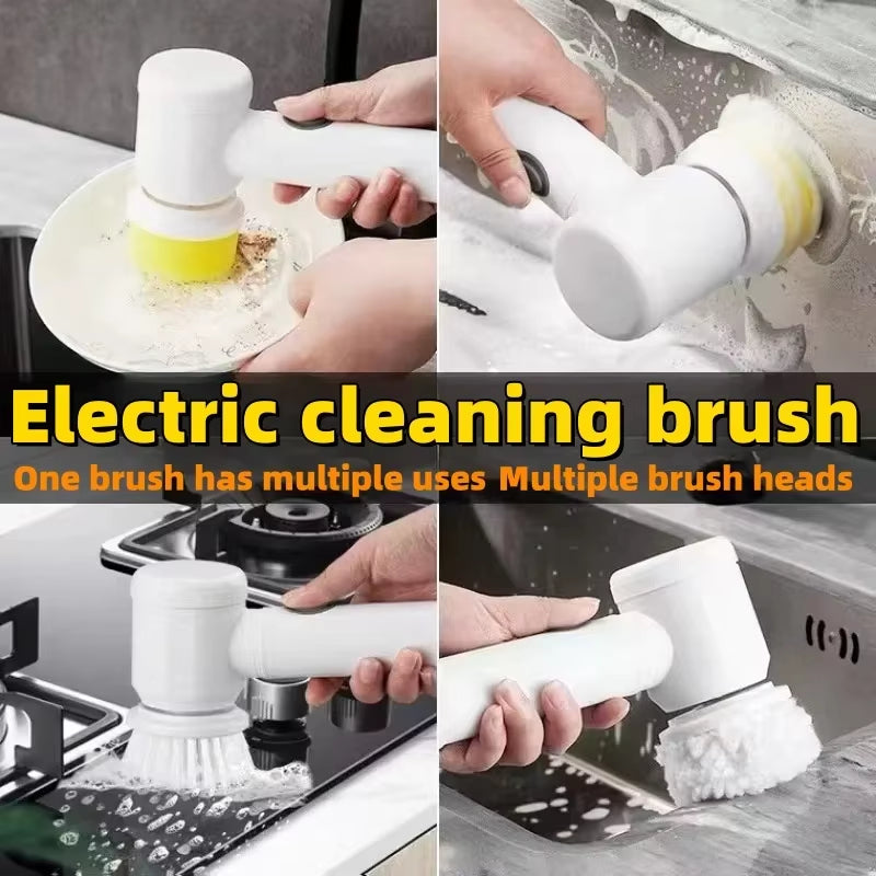 Brosse de Nettoyage Électrique Magique 5-en-1