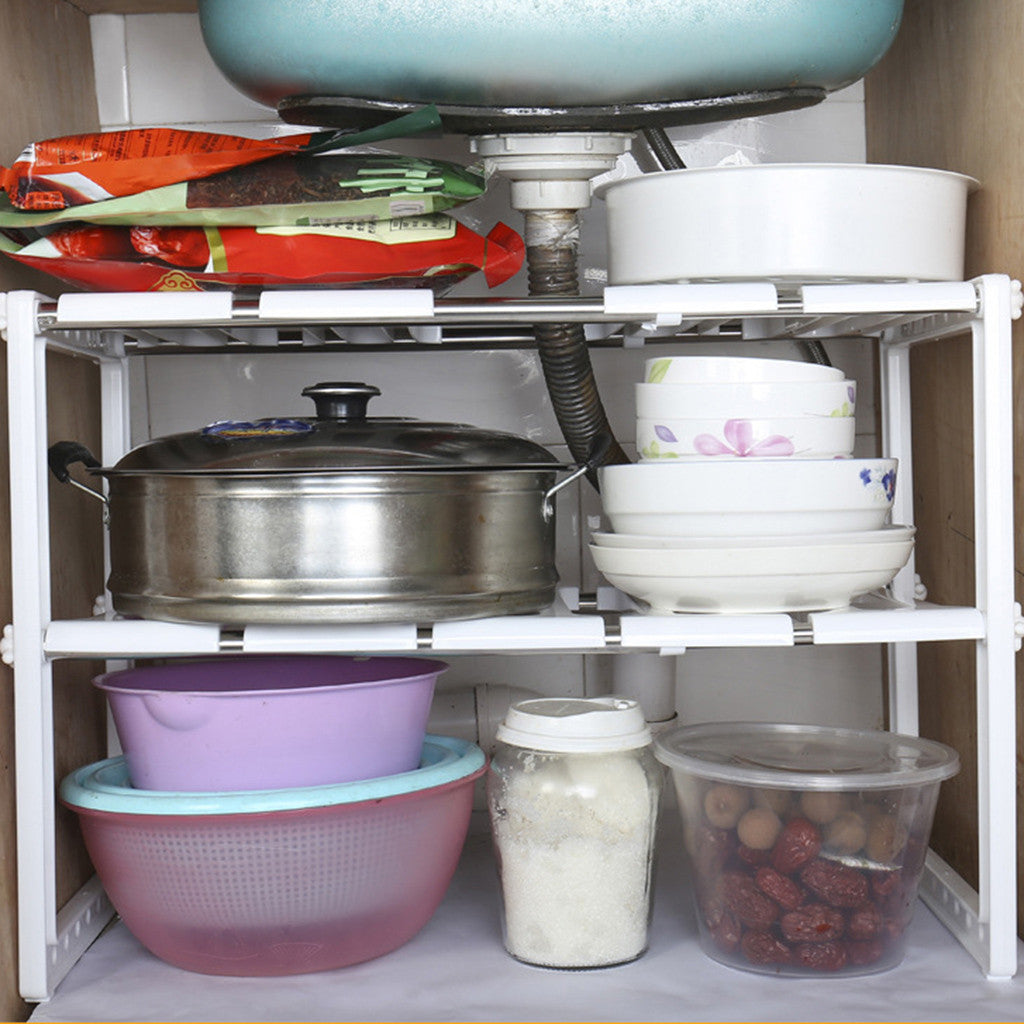 Étagère extensible 32-53cm sous meuble cuisine