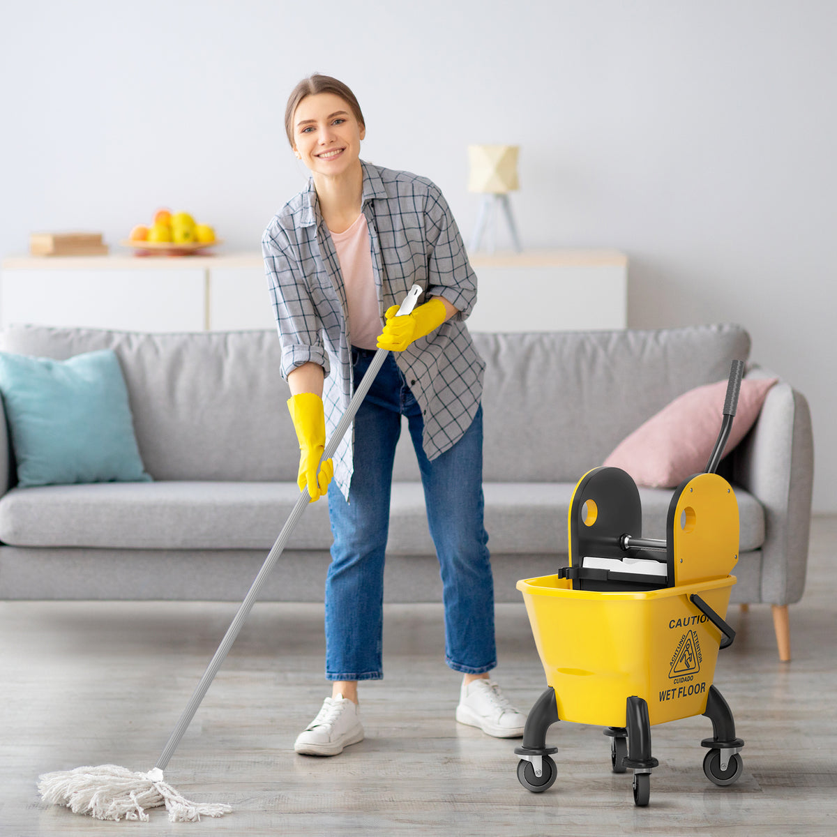 Serpillière Rotative Spin Mop 360° essorage