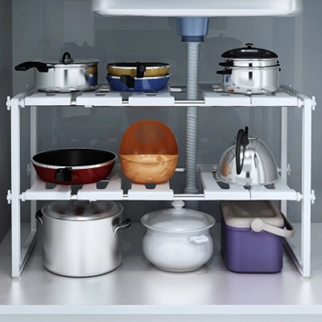 Organiseur sous-évier extensible 2 niveaux - NettoyHome